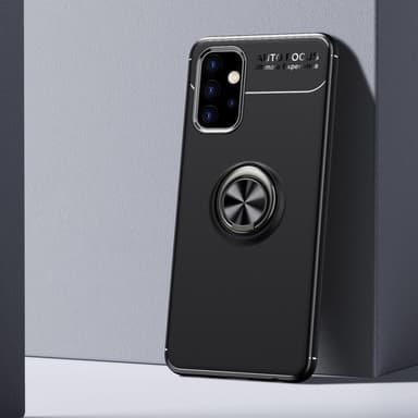 Samsung Galaxy A32 5G skal med Finger Ring och inbyggd plåt - Svart