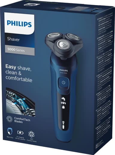 Philips Series 5000 rakapparat S546618 (svart/blå)