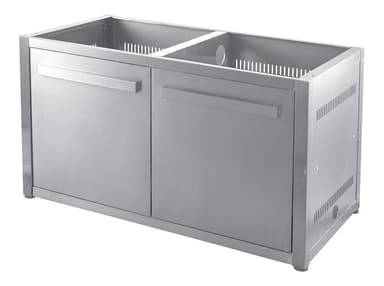 Nordic Line Stainless - Utekök Basmodul med dörr 120 cm (2 moduler)