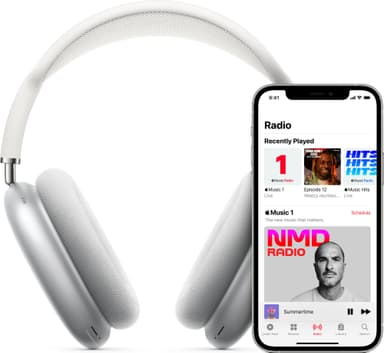 Apple AirPods Max trådlösa around ear-hörlurar (silver)