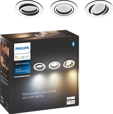 Philips Hue Milliskin vit infälld spotlight 3x5W
