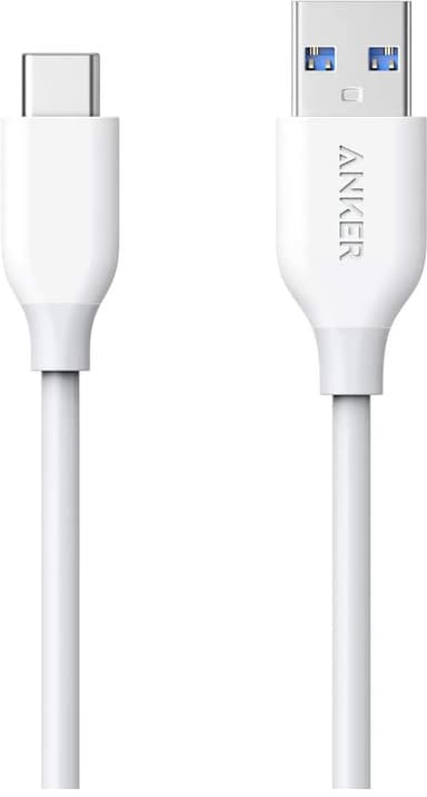 Anker Powerline USB-C till USB 3.0-kabel 0.9 m (vit)