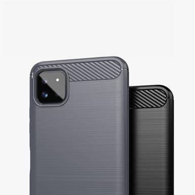 SKALO Samsung A22 5G Armor Carbon Stöttåligt TPU-skal - Grå