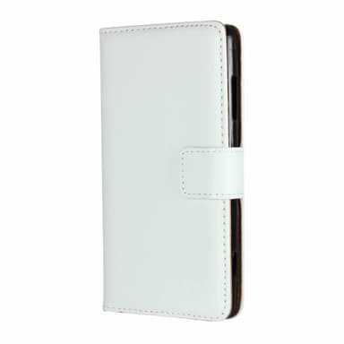 Plånboksfodral Äkta Skinn Xiaomi Mi 11 - Vit