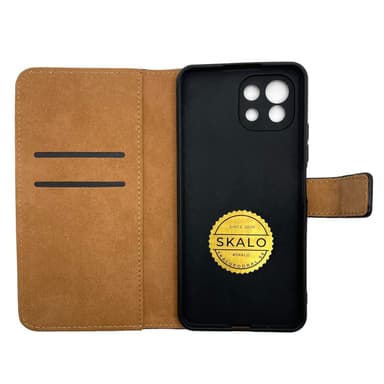 SKALO Xiaomi Mi 11 Lite Plånboksfodral Äkta Skinn - Ljusrosa