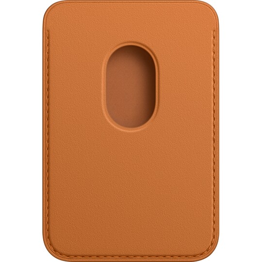 iPhone plånbok i läder med  MagSafe (golden brown)