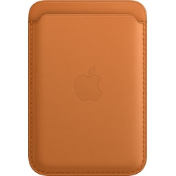 iPhone plånbok i läder med  MagSafe (golden brown)