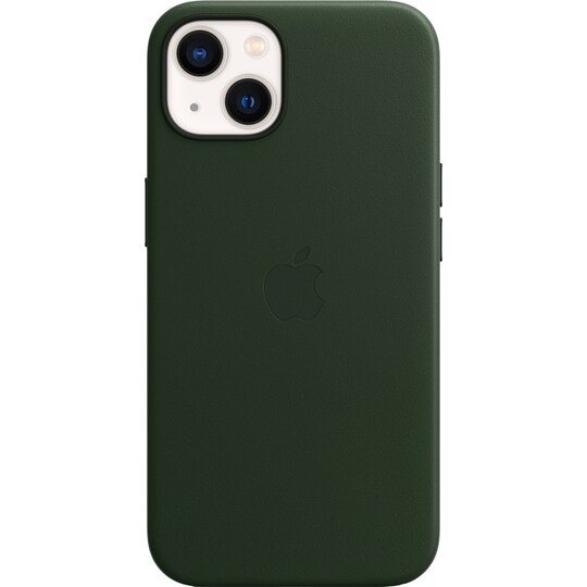 iPhone 13 läderfodral med MagSafe (Sequoia Green)