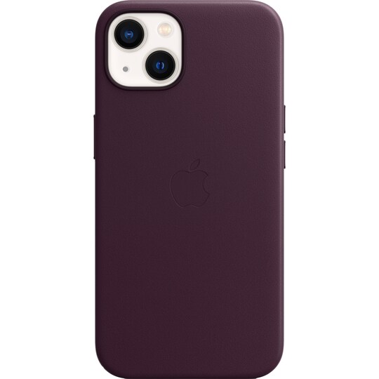 iPhone 13 läderfodral med MagSafe (Dark Cherry)