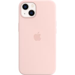 iPhone 13 silikonfodral med MagSafe (chalk pink)