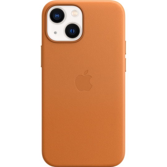 iPhone 13 mini läderfodral med MagSafe (guldbrun)