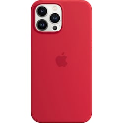 iPhone 13 Pro Max silikonfodral med MagSafe (röd)