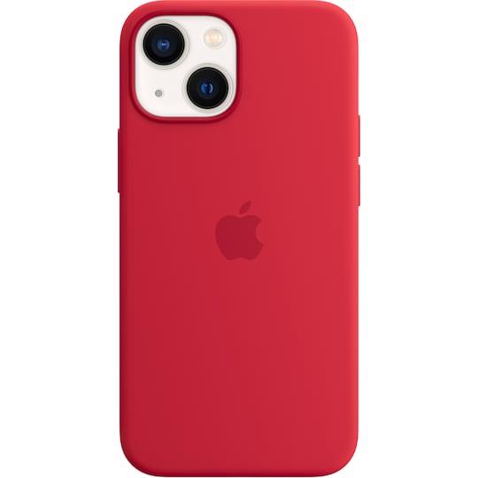 iPhone 13 Mini silikonfodral med MagSafe (röd)