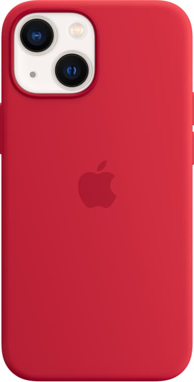 iPhone 13 Mini silikonfodral med MagSafe (röd)