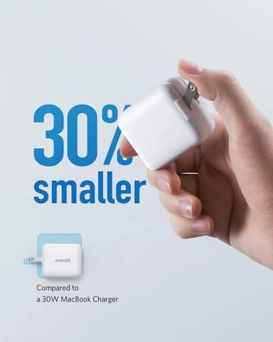 Anker PowerPort III mini 30W USB-C laddare (vit)
