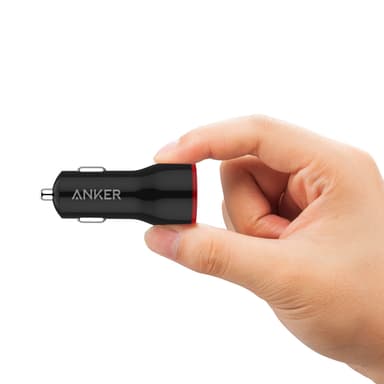 Anker PowerDrive 2 24W Dual USB billaddare (svart)