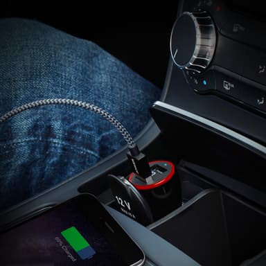 Anker PowerDrive 2 24W Dual USB billaddare (svart)