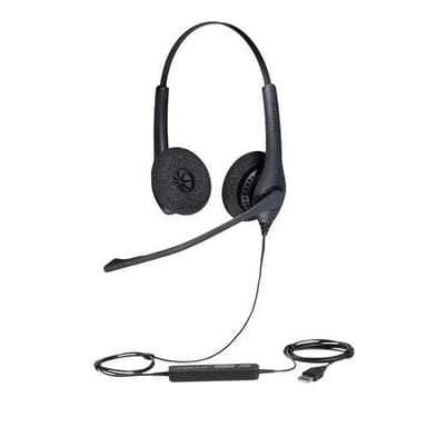 Jabra Biz 1500 Duo USB, Headset, Huvudband, Kontor/callcenter, Svart,