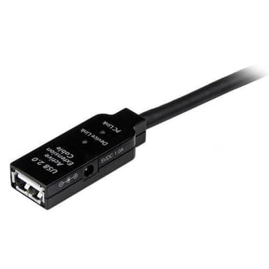 StarTech.com 10 m aktiv USB 2.0-förlängningskabel - M/F, 10 m, USB A