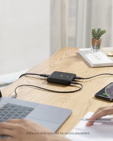 PowerPort Atom III Slim 45W 4x USB-laddare (vit)