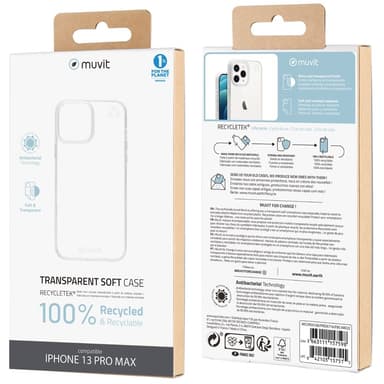 Muvit RECYCLETEK Soft Apple iPhone 13 Pro Max Klar