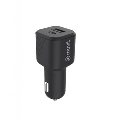 Muvit 1 x USB-C + 1 x USB-A Car charger