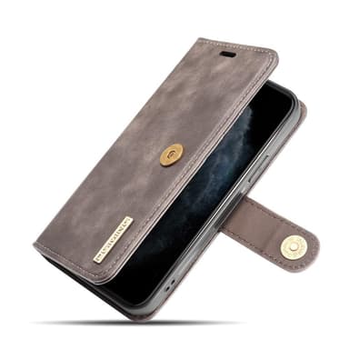 DG.MING iPhone 13 Mini Split Läder Plånboksfodral - Coffee
