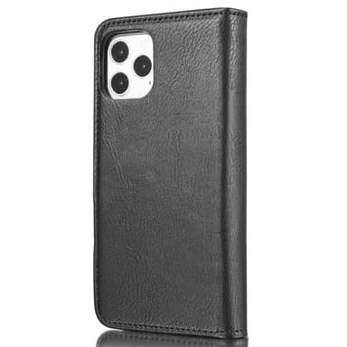 DG.MING iPhone 13 Pro Split Läder Plånboksfodral - Svart