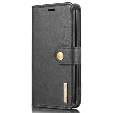 DG.MING iPhone 13 Pro Split Läder Plånboksfodral - Svart