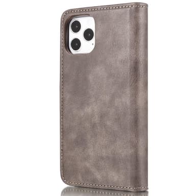 DG.MING iPhone 13 Split Läder Plånboksfodral - Coffee
