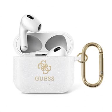 Guess AirPods 3 Skal Glitter Case Transparent