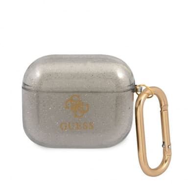 Guess AirPods 3 Skal Glitter Case Svart
