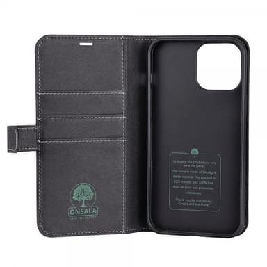 Onsala iPhone 13 Pro Max Fodral ECO Wallet Svart