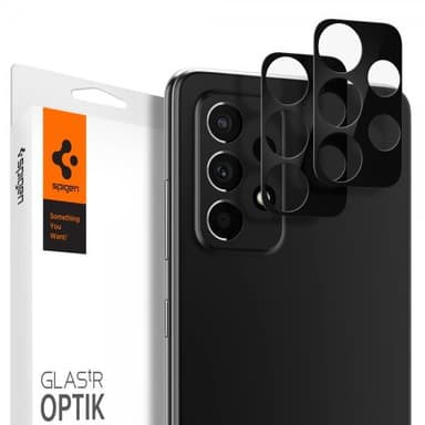Spigen Samsung Galaxy A52/A52s 5G Kameralinsskydd Glas.tR Optik 2-pack Svart