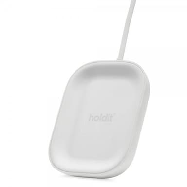 holdit Trådlös Laddare Earphone Wireless Charger Vit