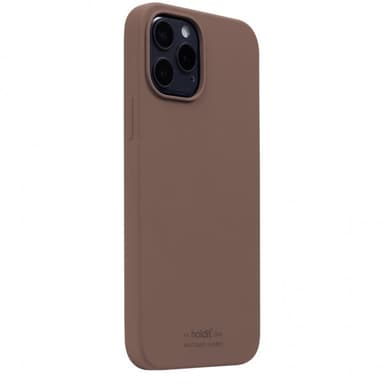 holdit iPhone 12 Pro Max Skal Silikon Dark Brown