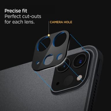 Spigen iPad Pro 11/iPad Pro 12.9 Kameralinsskydd Glas.tR Optik Svart