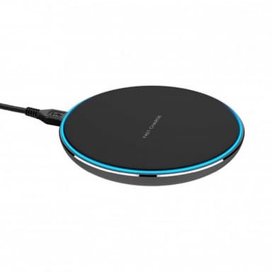 XQISIT Trådlös Laddare Wireless Fast Charger 15W Svart