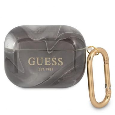 Guess AirPods Pro Skal Shiny Marble Svart