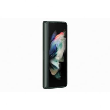 Samsung Original Galaxy Z Fold3 Skal Leather Cover Grön