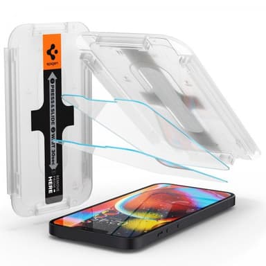 Spigen iPhone 13/iPhone 13 Pro/iPhone 14 Skärmskydd GLAS.tR EZ Fit 2-pack