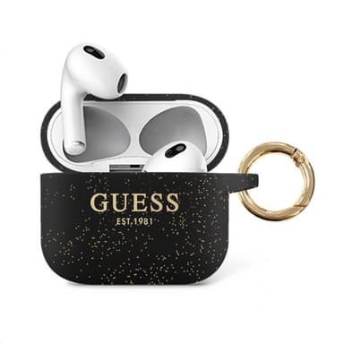 Guess AirPods 3 Skal Printed Logo Svart
