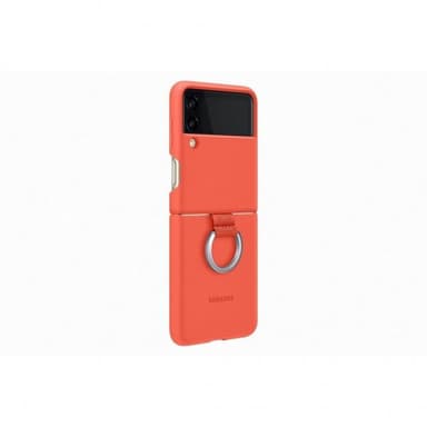 Samsung Z Flip3 silikonfodral med ring (korall)