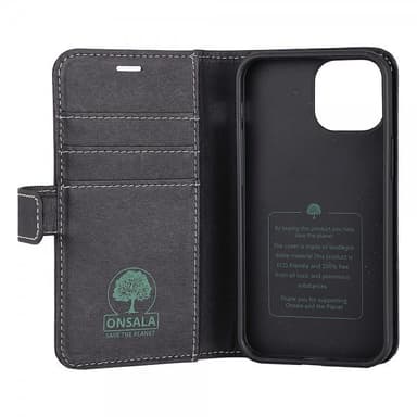 Onsala iPhone 13 Mini Fodral ECO Wallet Svart