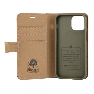 Onsala iPhone 13 Mini Fodral ECO Wallet Sand