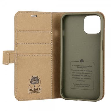 Onsala iPhone 13 Fodral ECO Wallet Sand