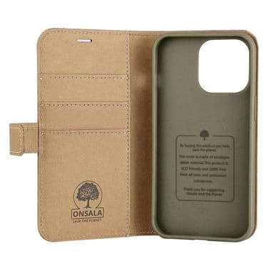 Onsala iPhone 13 Pro Fodral ECO Wallet Sand