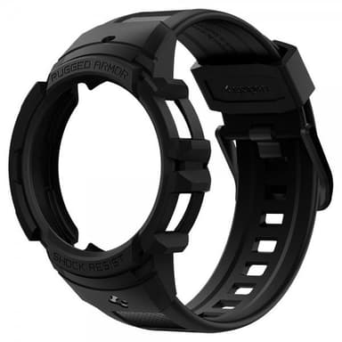 Spigen Samsung Galaxy Watch 4/5 44mm Skal med Armband Rugged Armor Pro Charcoal Gray