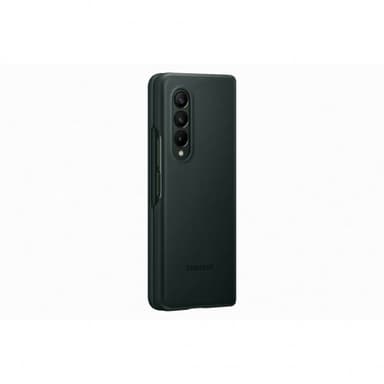 Samsung Original Galaxy Z Fold3 Skal Leather Cover Grön