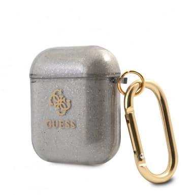 Guess AirPods (1/2) Skal Glitter Case Svart